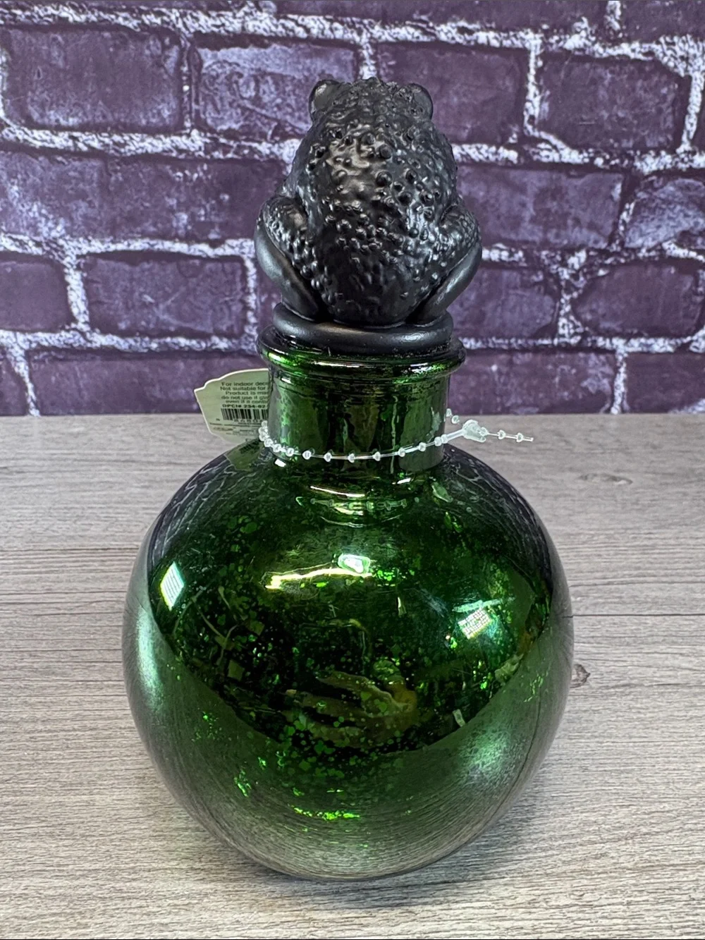 Tincture of Toad Decorative Potion Bottle – Green With LED
